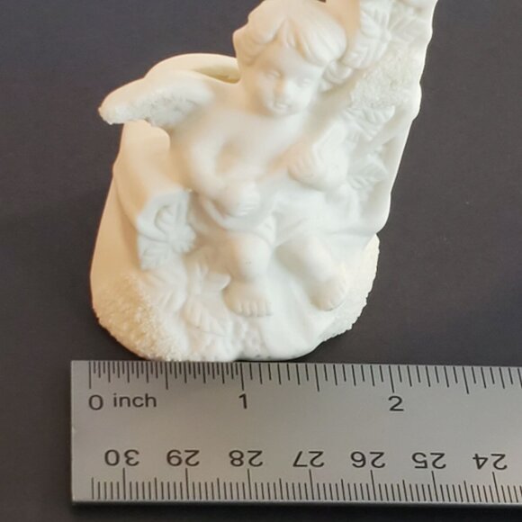 Vintage Christmas JOY Angel Candle Holder Ceramic Collection 1980's Set of 3 - Picture 10 of 14